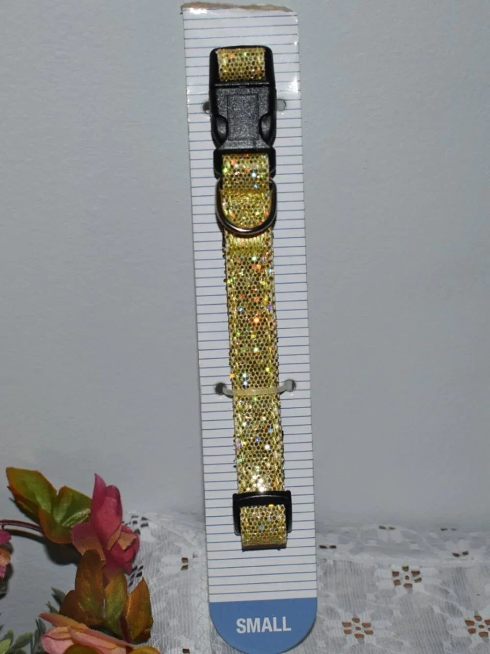 Sparkly Gold Glam Pet Dog Collar